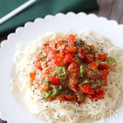 【ぶっかけイタリアンそうめん】超簡単!さっぱり美味しい♪