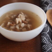 【ほったらかしで体が喜ぶ】レンコンと干しエビの中華スープ