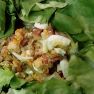 鶏皮坊主の作ってみた!投稿(和風に仕上げた《極旨♡ポテトサラダ》)