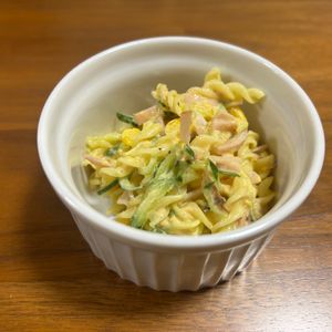 こむぎの作ってみた!投稿(練乳最強♡抱えて食べたい♡むちゃ旨♡マカロニサラダ♡)