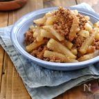 【らくレピ】レンジで簡単！＊大根の肉味噌煮＊作り置きにも◎