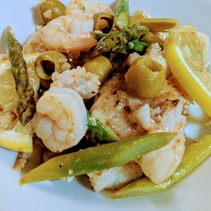 まゆのの作ってみた!投稿(ビストロ級！魚介のレモンバターソテー)