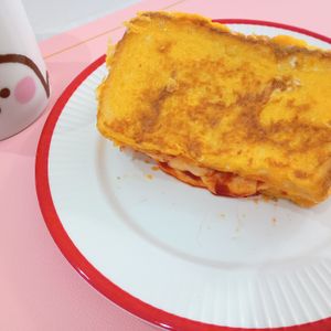 milkの作ってみた!投稿(フライパンで簡単
【韓国屋台風トースト】)