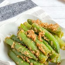 10分で完成！クセになる味♡いんげんのごま酢ナムル