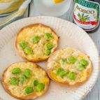パリパリ美味しい！枝豆とチーズのピザ