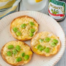 パリパリ美味しい！枝豆とチーズのピザ