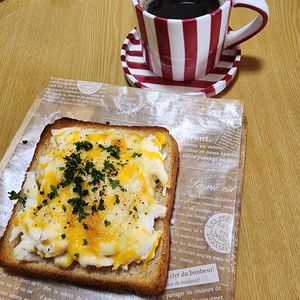 ナムディの作ってみた!投稿(サラダチキンで♪チキマヨトースト)