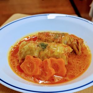 まゆのの作ってみた!投稿(【コクうま！】ロールキャベツのトマトクリーム煮)