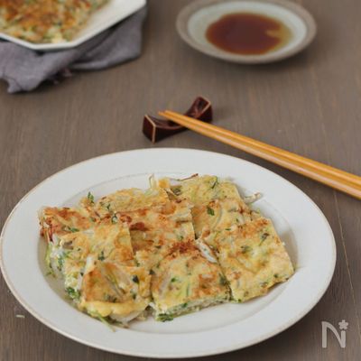 オートミールで作る。もやしのチーズチヂミ