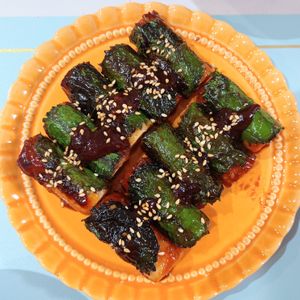 milkの作ってみた!投稿(コスパ最強☆ヤンニョムちくわの大葉巻き)
