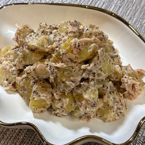 楽ラク手抜キッチン🐶🐾の作ってみた!投稿(新じゃがとツナとゆかりの春の整えサラダ)