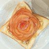 milkの作ってみた!投稿(レンジで簡単*アップルローズトースト*朝ごはんにおやつに♡)