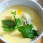 牡蠣と豆腐の茶碗蒸し