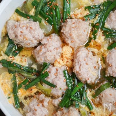温まる♡たっぷり野菜『鶏団子の具沢山食べるスープ』