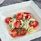新玉ねぎと大葉とミニトマトの塩麹マリネ