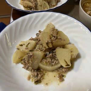 Hikeyの作ってみた!投稿(塩昆布で絶品《和風～な♡麻婆大根》)