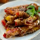 【パプリカの豚バラ巻き】夏バテ解消！ご飯にもビールにも合う！