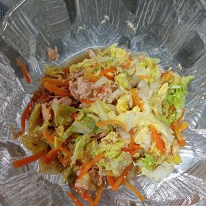 鶏皮坊主の作ってみた!投稿(レンジで簡単！白菜大量消費【白菜おかかポン酢】)