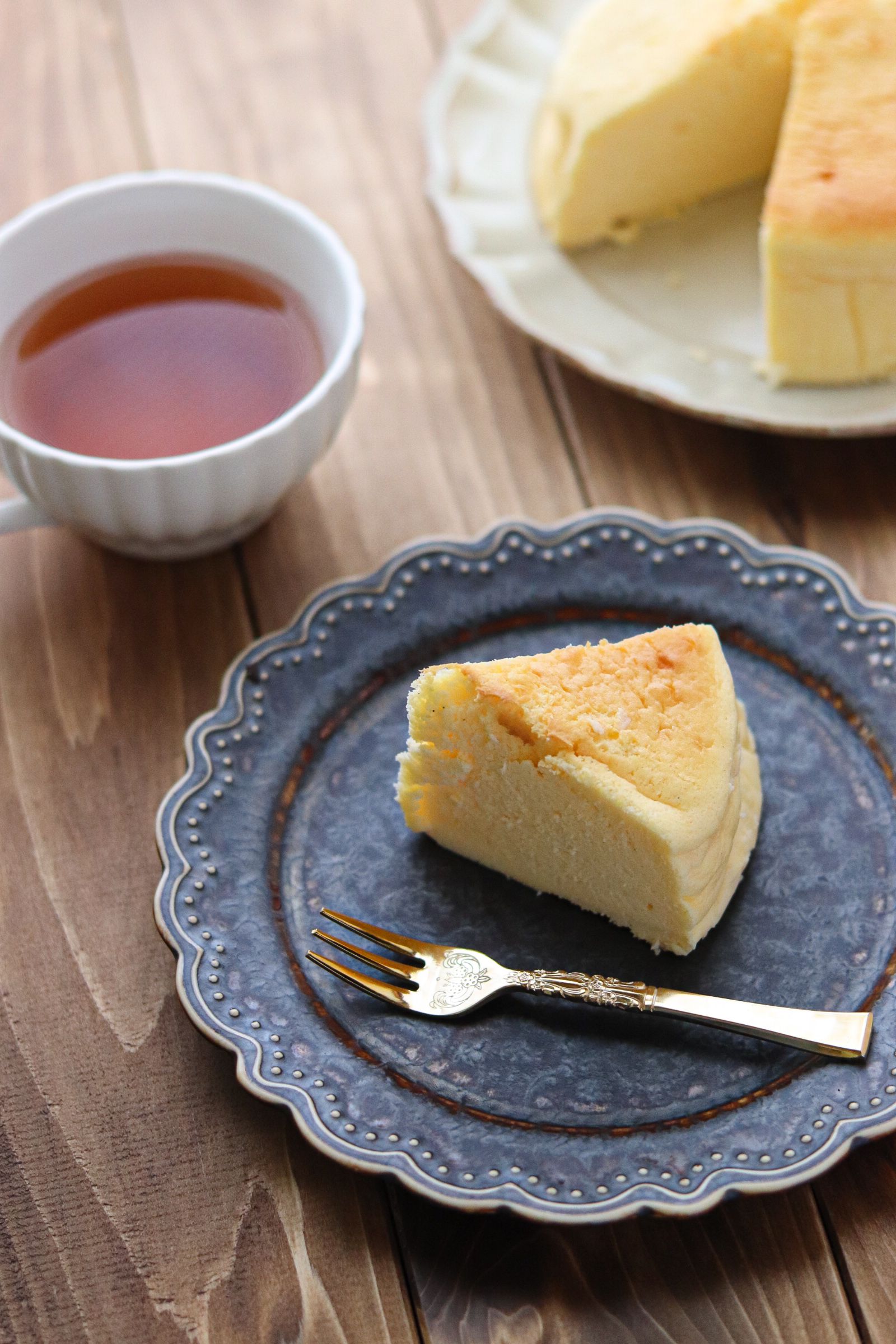 ぷるふわ♪】バニラのスフレチーズケーキ | レシピサイトNadia