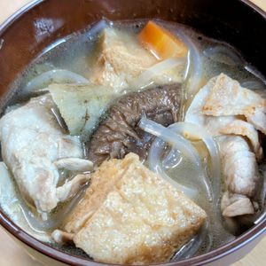 まゆのの作ってみた!投稿(これ1杯で満腹《厚揚げと根菜♡腸活スープ》)