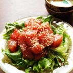 切って漬けるだけ！簡単、おいしい！まぐろのポキ