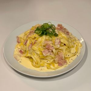 467766の作ってみた!投稿(最高に美味しい☆ガーリックと小ネギのカルボナーラ)