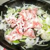【ポークチャップ】しゃぶしゃぶ用の薄切りロース肉で手軽に作るの工程2
