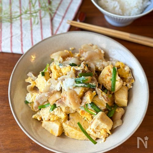 お麩でかさ増し「豆腐チャンプルー」