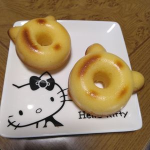 ももの作ってみた!投稿(米粉のはちみつ焼きドーナツ【砂糖不使用・油少なめ】)