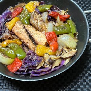 うららの作ってみた!投稿(白みそと野菜の上品な甘み【鮭のちゃんちゃん焼き】)