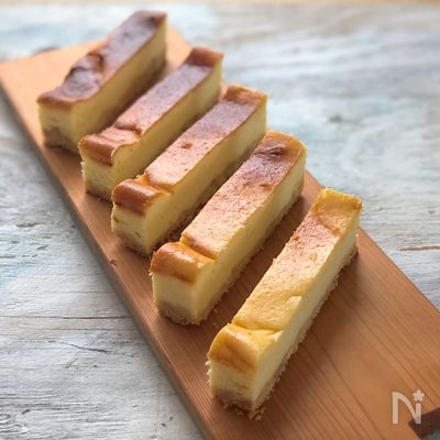 生クリーム・バターなしのさっぱりベイクドチーズケーキ
