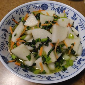 ももの作ってみた!投稿(あとひき大根風！簡単だいこん漬け・ポリ袋で漬けるだけ！)