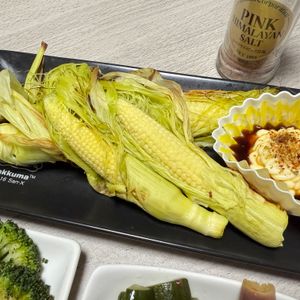 みーこの作ってみた!投稿(ヒゲまで美味しい♡ヤングコーンのグリル焼き)