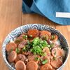 【魚肉ソーセージのガリバタ丼】ガツンと美味しい！