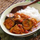 ルー不要！簡単！時短！なすチキンのトマトカレー