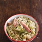 ブロッコリーとベーコンの炊き込みご飯