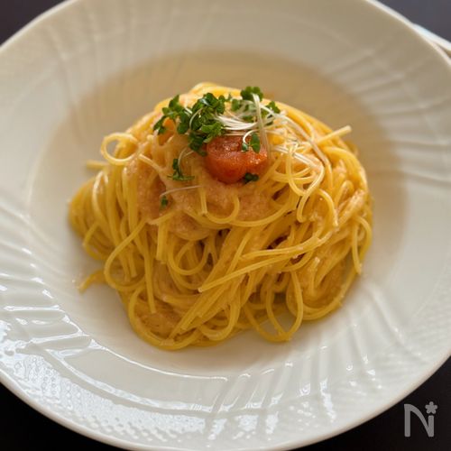 混ぜるだけ♬【辛子明太子パスタ】
