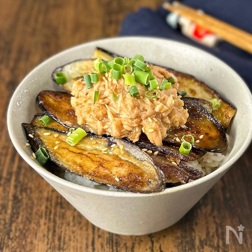 【なすとツナ味噌飯】材料2つでご飯が消える!