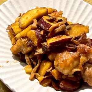 michuの作ってみた!投稿(さつまいもと鶏肉《こってり♡甘辛炒め》)