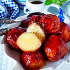丸ごとポテトで男子も大満足【爆弾肉巻きポテト！BBQソース】
