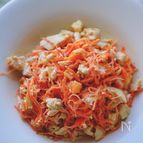 【チキンと人参の卵サラダ】パパッとワンパン副菜