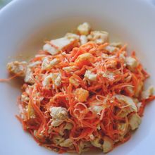 【チキンと人参の卵サラダ】パパッとワンパン副菜