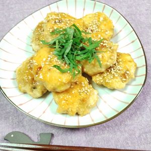 M＊Pの作ってみた!投稿(コリコリ食感がクセになる！軟骨入り風つくね)