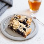 米粉で作る♪ブルーベリーのクランブルケーキ【砂糖・卵不使用】