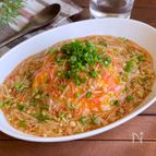 包丁不要！10分でぱぱっと簡単「甘酢あんかけカニ玉えのき丼」