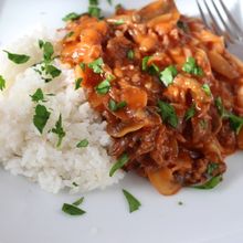 懐かしい～ケチャップでハヤシライス