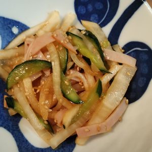 ゆの作ってみた!投稿(【大根ときゅうりとハムのサラダ】タレが絶品！やみつき副菜♪)