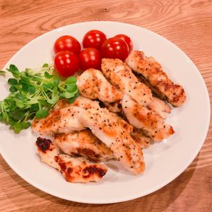 ミルクの作ってみた!投稿(粉もパン粉もなし！ペッパーチーズのささみスティック)