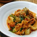 レンジで簡単！＊大根と豚肉のキムチ煮＊