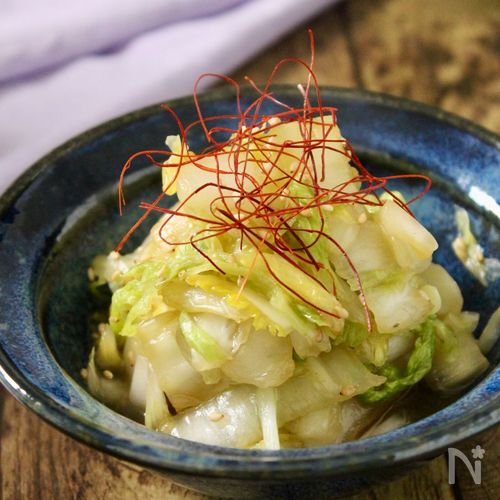 やみつき副菜!白菜の中華風浅漬け